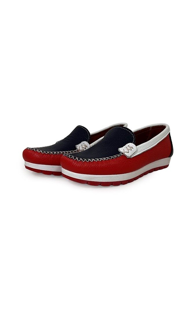 218 – MOCASIN – ROJO-AZUL-BLANCO